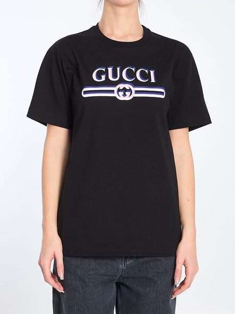 GUCCI Cotton Crew-Neck T-Shirt for Women