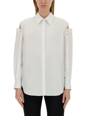 ALEXANDER MCQUEEN Cocoon Shirt with Cut-Out Details - Size 40 IT