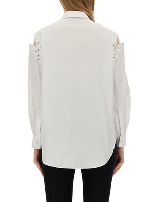 ALEXANDER MCQUEEN Cocoon Shirt with Cut-Out Details - Size 40 IT