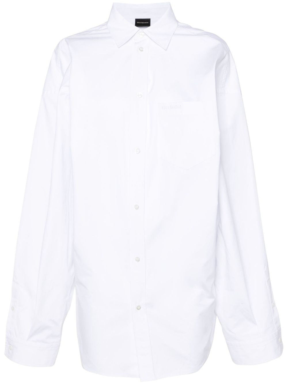 BALENCIAGA Asymmetric Mini Poplin Shirt