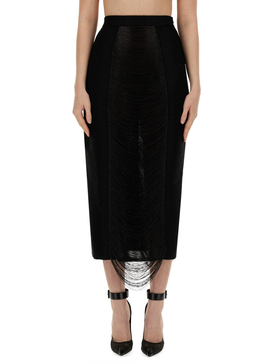 ALEXANDER MCQUEEN Elegant Long Skirt - Size XS