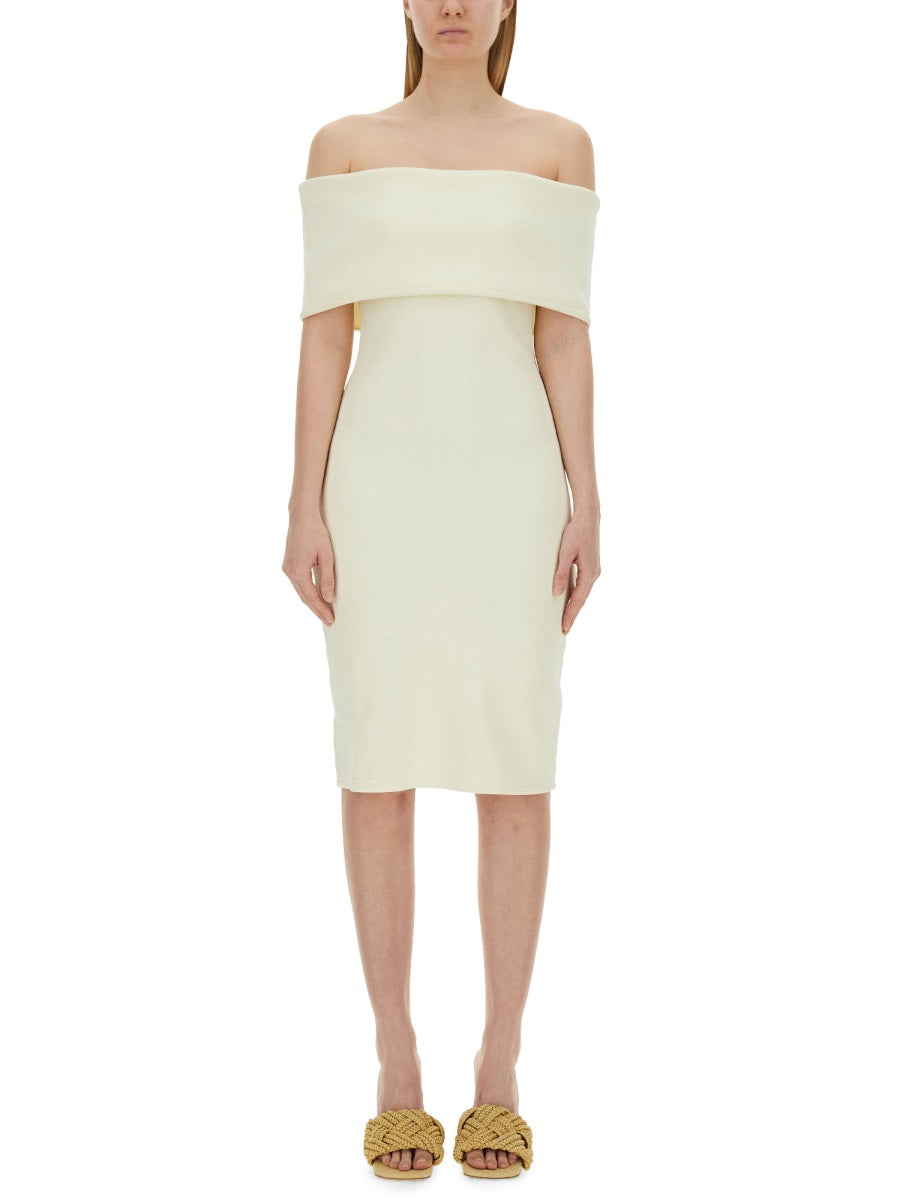 BOTTEGA VENETA Textured Nylon Dress - Size 40