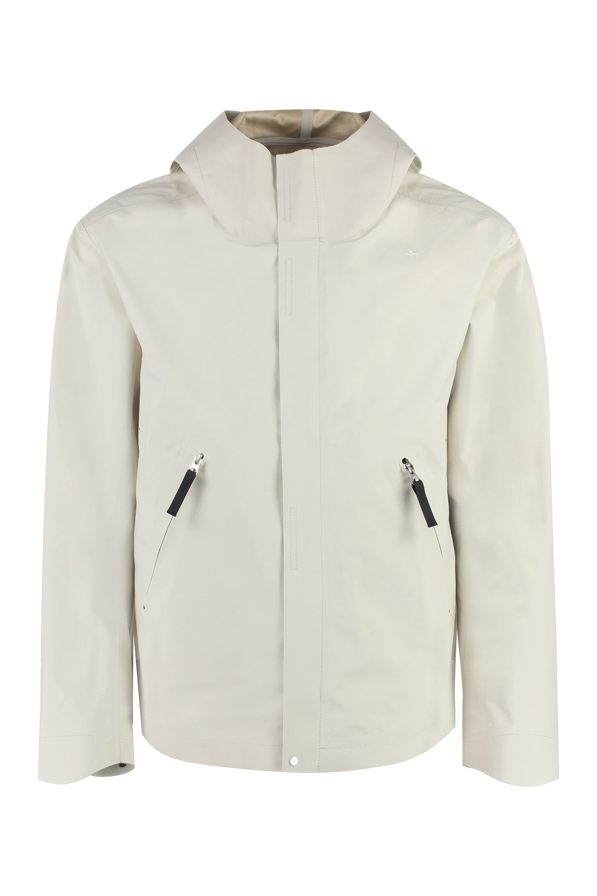 STONE ISLAND Ivory Stellina Front Hooded Jacket for Men - FW23