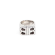 BALENCIAGA Mini Silver Pitbull Ring for Men