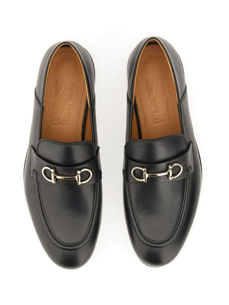 Ferragamo Classic Flat Gancini Hook Loafers for Women