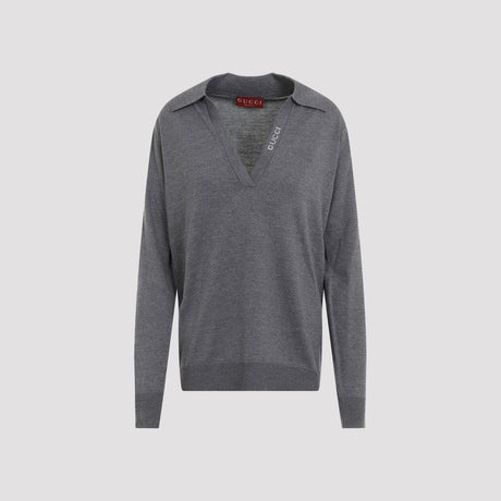 GUCCI Chic Polo Neck Wool Sweater