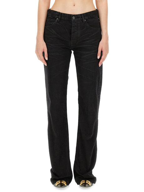 BALENCIAGA Straight Fit T-Cotton Pants - Size 27