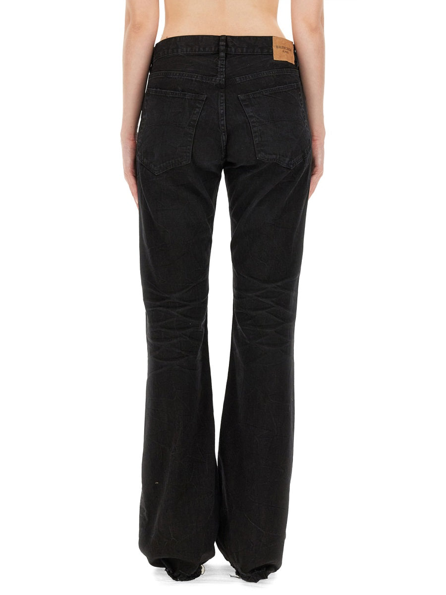 BALENCIAGA Straight Fit T-Cotton Pants - Size 27