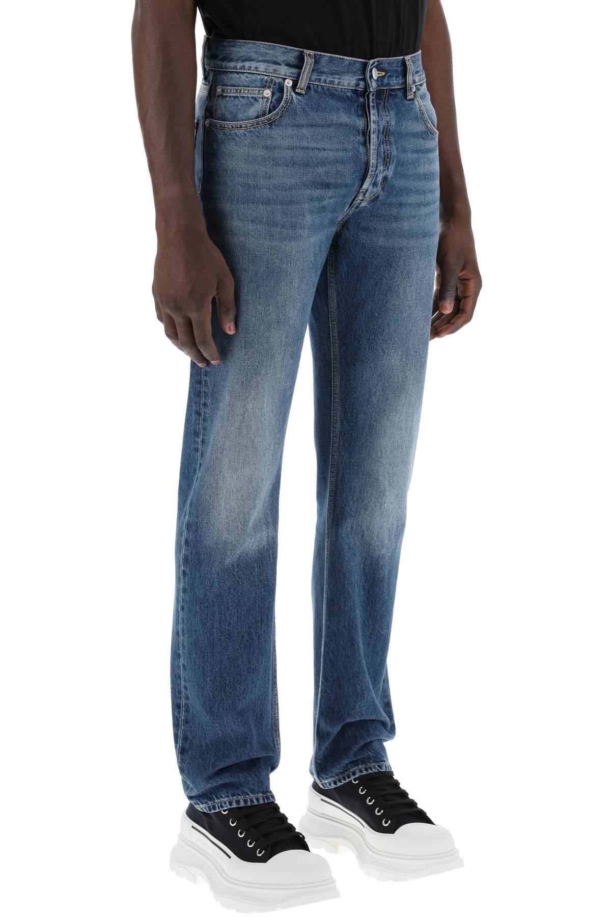 ALEXANDER MCQUEEN Stonewash Mini Jeans for Men