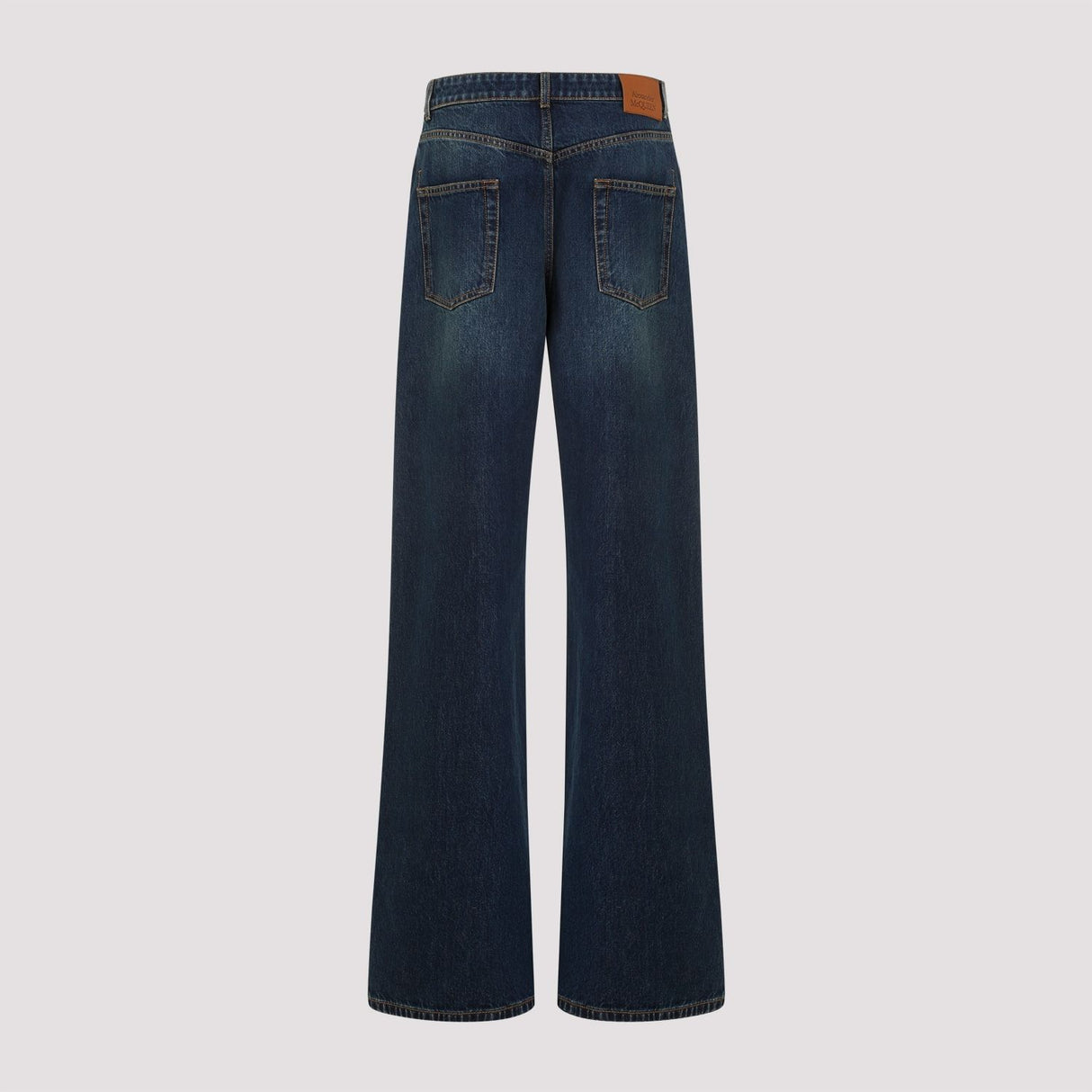 ALEXANDER MCQUEEN High-Rise Cotton Denim Jeans for Women