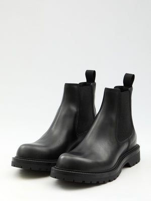 GUCCI Men's Chelsea Boots with Web Detail