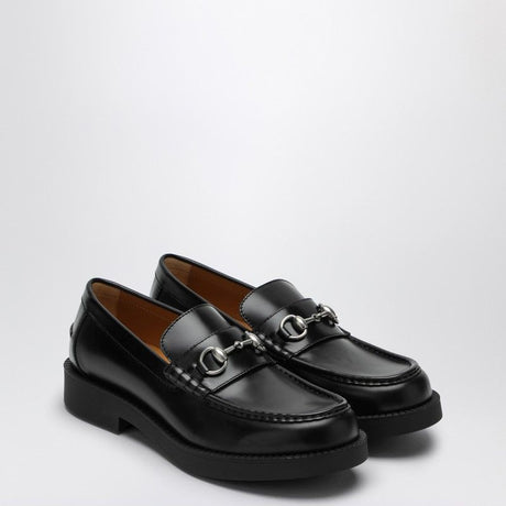 GUCCI Classic Leather Loafer with Horsebit Detail