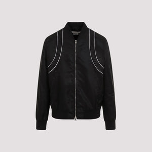 ALEXANDER MCQUEEN Piping Harness Bomber Jacket