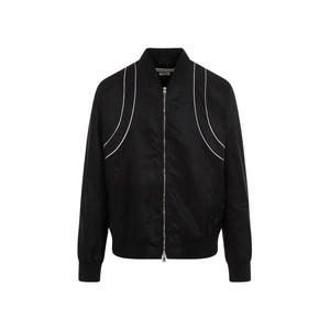 ALEXANDER MCQUEEN Piping Harness Bomber Jacket