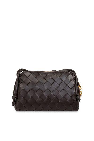 BOTTEGA VENETA Woven Leather Mini Pouch Handbag