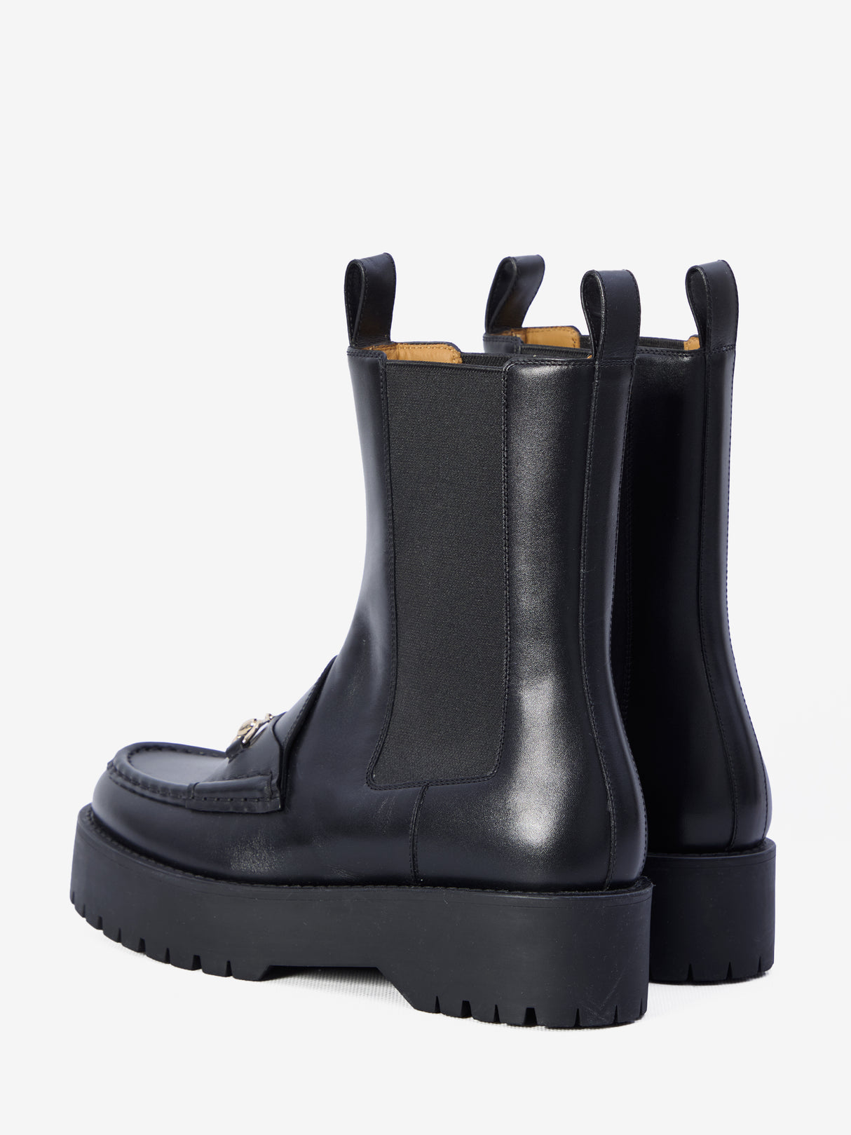 GUCCI Elegant Horsebit Ankle Boots - Height: 4.5cm