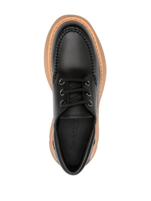 ALEXANDER MCQUEEN Men's Lace-Up Moccasin Shoes - FW24 Collection