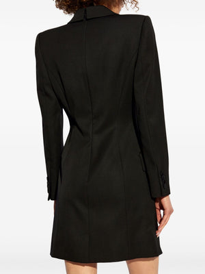 ALEXANDER MCQUEEN Peak Lapel Mini Wool Dress