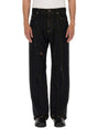 DOLCE & GABBANA Men's Denim Pants with Button Closure & Belt Loops