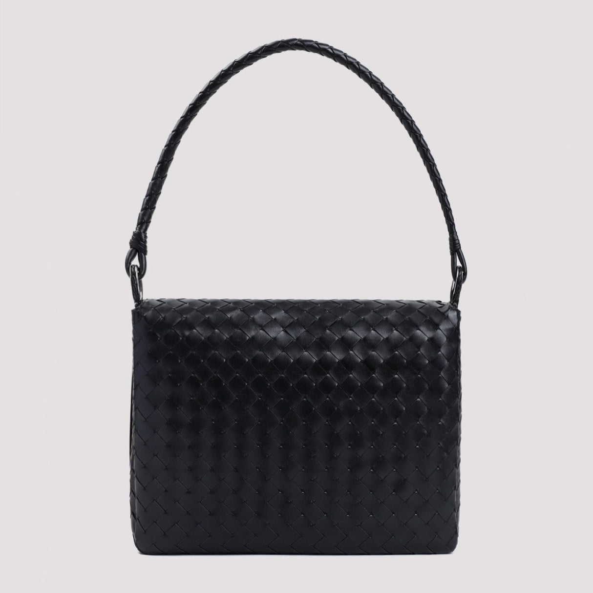 BOTTEGA VENETA エレガントなスイング式レザーメッセンジャーバッグ 35x26x7.5 cm