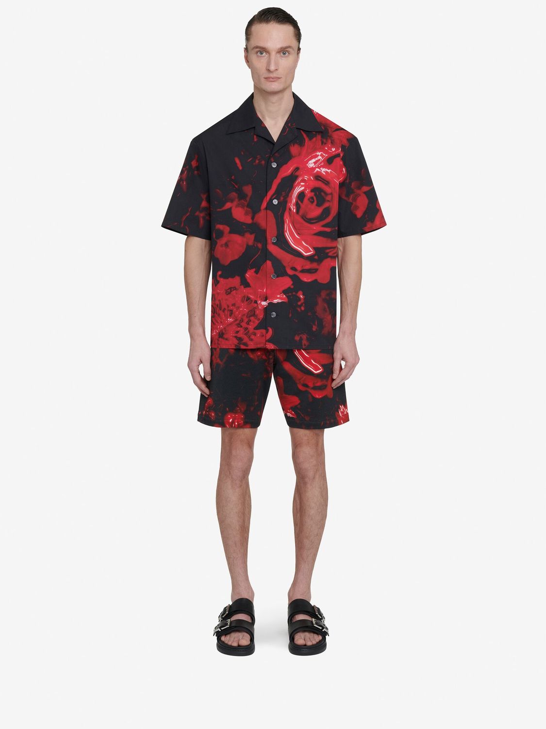 ALEXANDER MCQUEEN Floral Print Button-Up Shirt