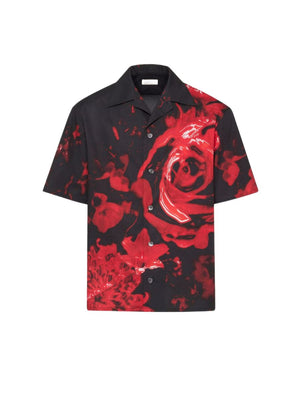 ALEXANDER MCQUEEN Floral Print Button-Up Shirt