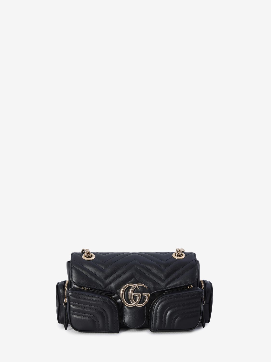 GUCCI Mini Multi-Pocket Handbag with Chevron Design