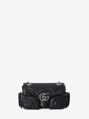 GUCCI Mini Multi-Pocket Handbag with Chevron Design