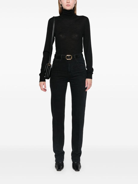 SAINT LAURENT Classic Straight Leg Denim Jeans for Women