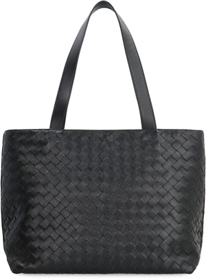 BOTTEGA VENETA ミニ編み込みレザートートバッグ, 44x28.5 cm