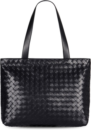 BOTTEGA VENETA Mini Intrecciato Zipped Tote Handbag