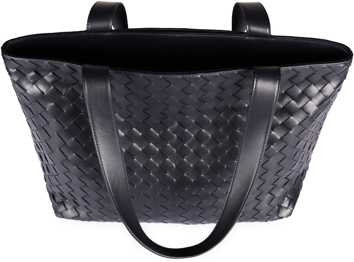 BOTTEGA VENETA Mini Intrecciato Zipped Tote Handbag