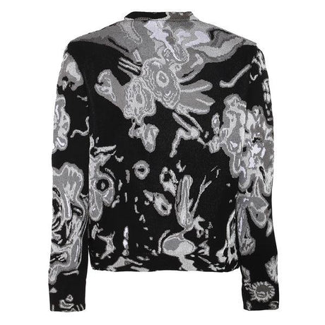 ALEXANDER MCQUEEN Best Skull Jacquard Crew Neck Sweater