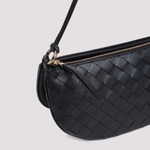 BOTTEGA VENETA Mini Intrecciato Pattern Handbag with Detachable Pouch