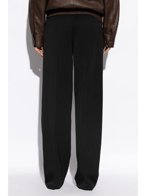 SAINT LAURENT Wide-Leg High-Waisted Trousers