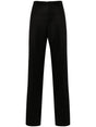 BALENCIAGA Tailored Black Wool Straight Cut Trousers