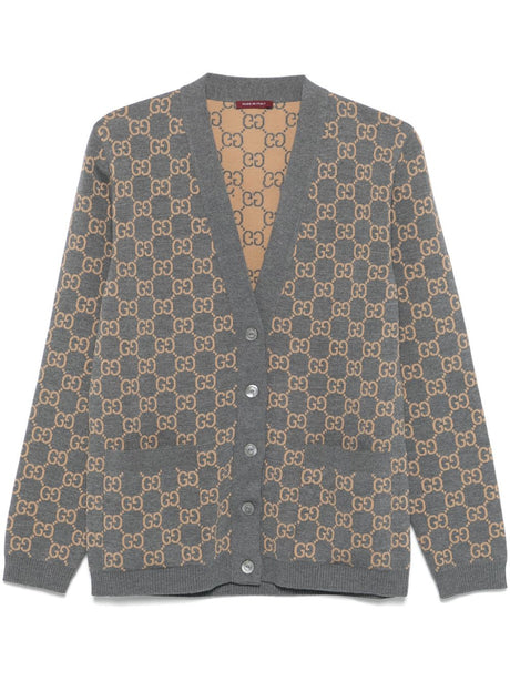 GUCCI Reversible Wool Blend Cardigan for Women