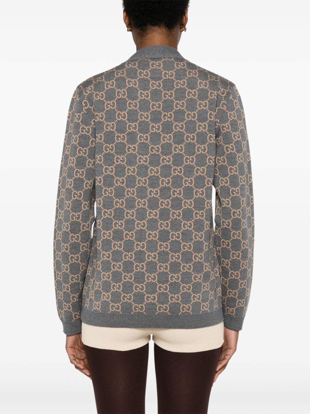 GUCCI Reversible Wool Blend Cardigan for Women