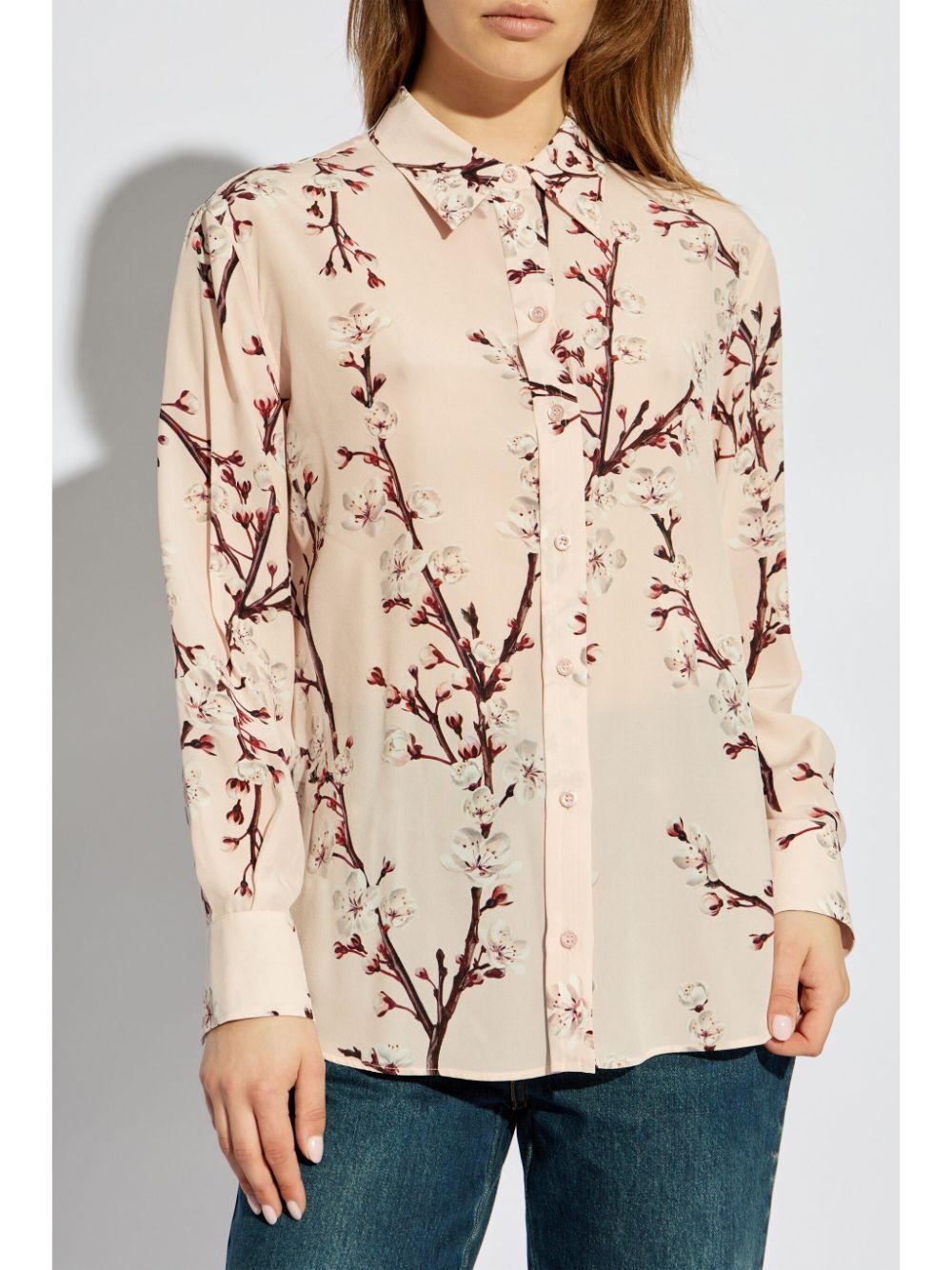 ALEXANDER MCQUEEN Cherry Blossom Cotton Shirt for Women