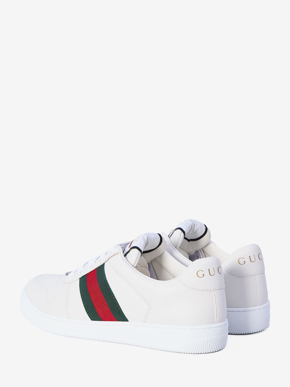 GUCCI ヘリテージ ロートップ スニーカー（ラムレザー製）