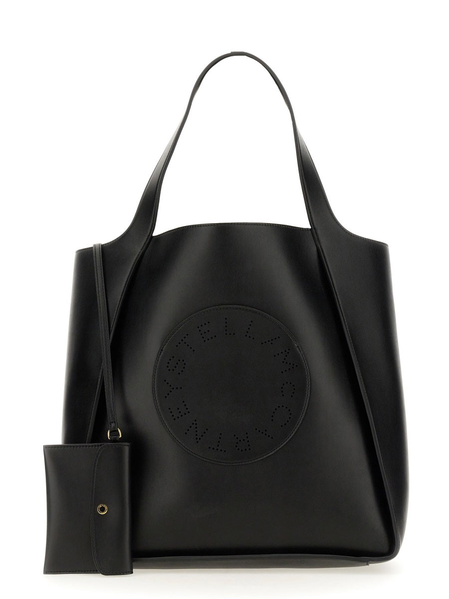 STELLA MCCARTNEY Square Tote Handbag with Logo