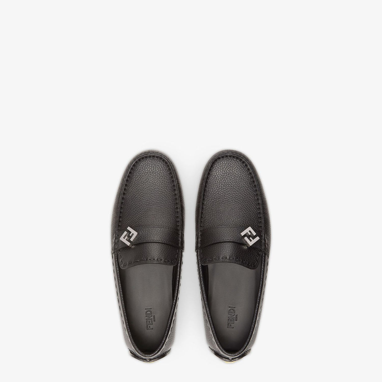 FENDI Elegant Men's Leather Loafers for Fall/Winter 2024