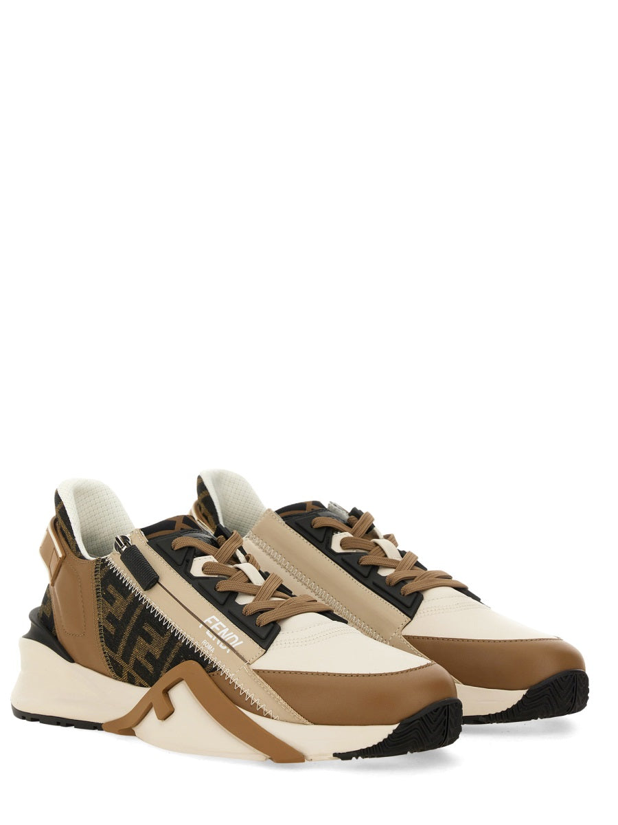 FENDI Flow Leather Sneakers for Men