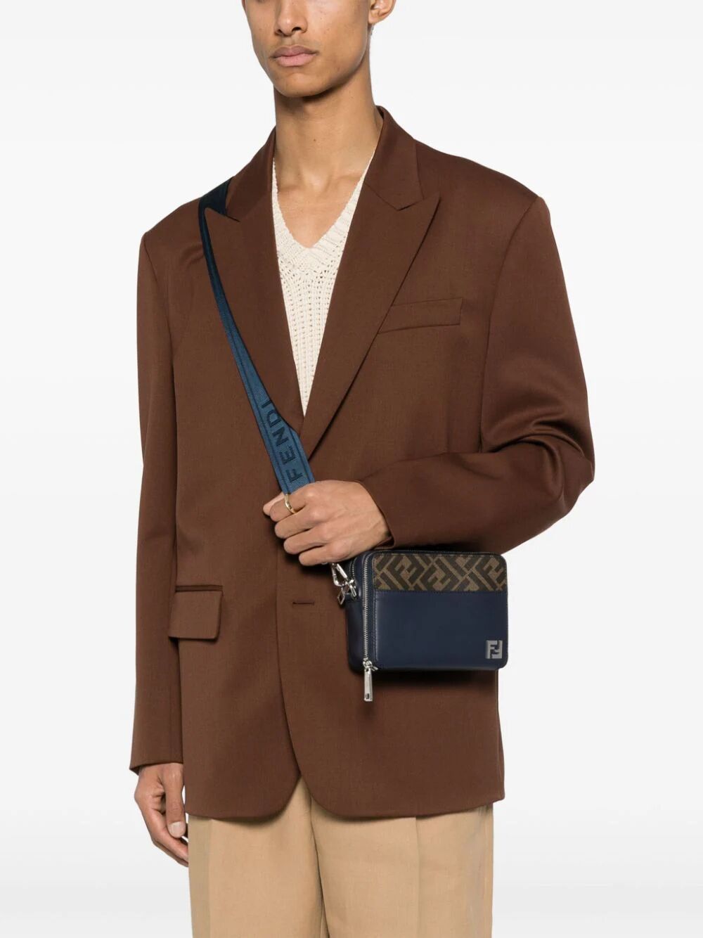 FENDI Stylish Blue Crossbody for Men - SS24 Collection