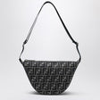 FENDI Mini Messenger Handbag with Embroidered Pattern