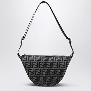 FENDI Mini Messenger Handbag with Embroidered Pattern