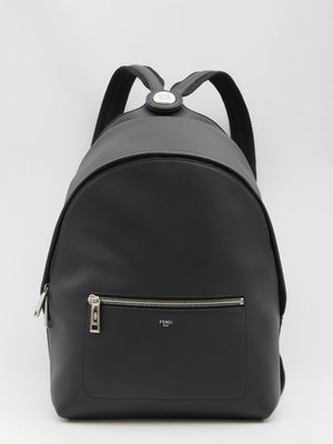 FENDI Medium Grained Leather Backpack - 43x33x14cm