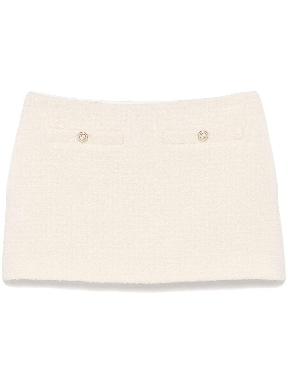 GUCCI Chic Bouclé Mini Skirt