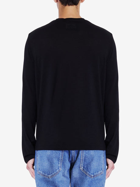 SAINT LAURENT Long-Sleeved Crewneck T-Shirt