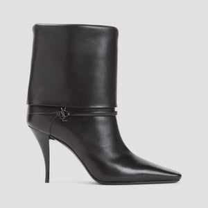 SAINT LAURENT Vicky Bootie 90 - Women's Leather Fashion Boots